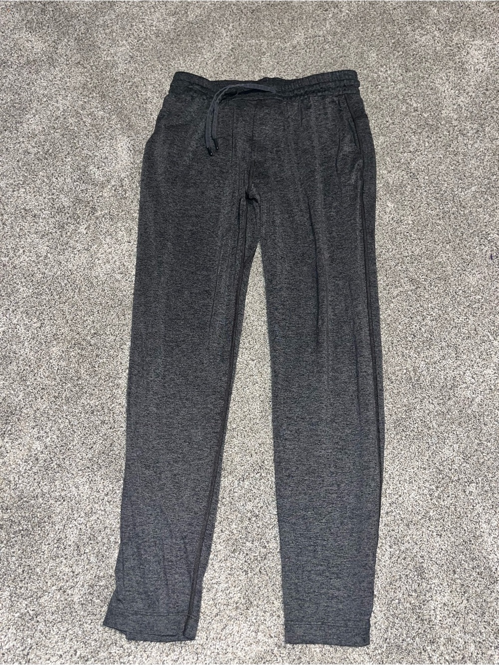 Lululemon City Sweat Joggers Heathered Black Mens Size M EUC